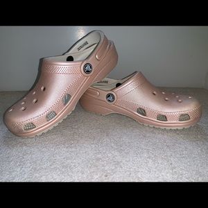 Rose Gold Crocs Classic Clog